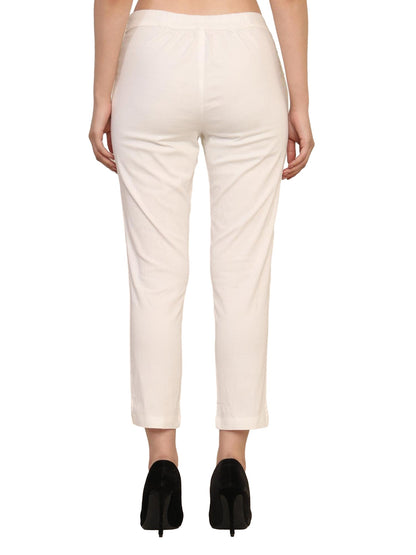 Women’s Linen Cotton Palazzo Pants – Womens Pants on Brown Living™. SKU: PALAZZO-PANT-WHIT-M. Img 12.