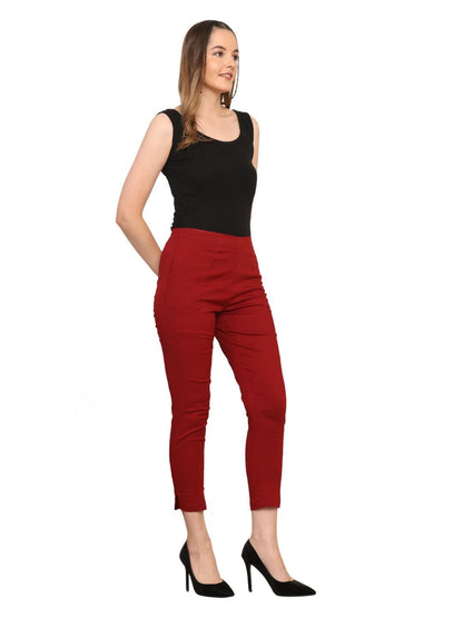 Women’s Linen Cotton Palazzo Pants – Womens Pants on Brown Living™. SKU: PALAZZO-PANT-WINE-M. Img 13.