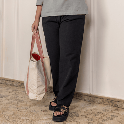 Women's Lounge Pant | Black | Fits Waist Size 28" to 36" – Womens Pants on Brown Living™. SKU: BT01015. Img 2.