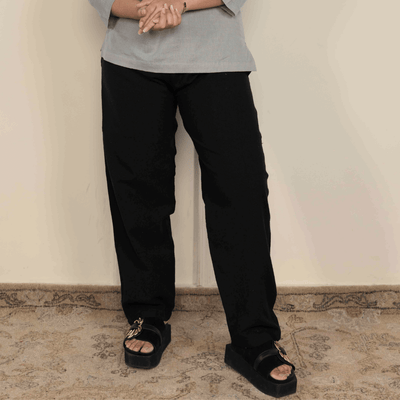 Women's Lounge Pant | Black | Free Size – Womens Pants on Brown Living™. SKU: 213 - 09855 - BT01015. Img 15.