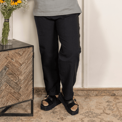 Women's Lounge Pant | Black | Free Size – Womens Pants on Brown Living™. SKU: 213 - 09855 - BT01015. Img 12.