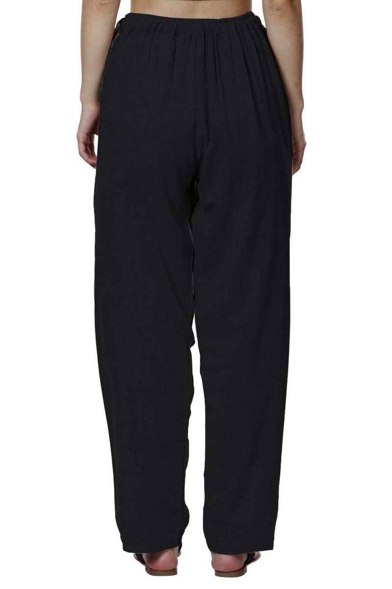 Women's Lounge Pant | Black | Free Size | Verified Sustainable by Brown Living™