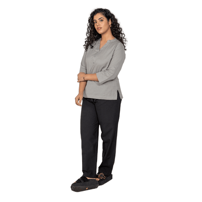 Women's Lounge Pant | Black | Free Size – Womens Pants by Hope - House of Pure Eco available on Brown Living™. . SKU: 213 - 09855 - BT01015. Img 5.