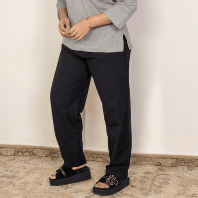 Women's Lounge Pant | Black | Free Size – Womens Pants on Brown Living™. SKU: 213 - 09855 - BT01015. Img 1.