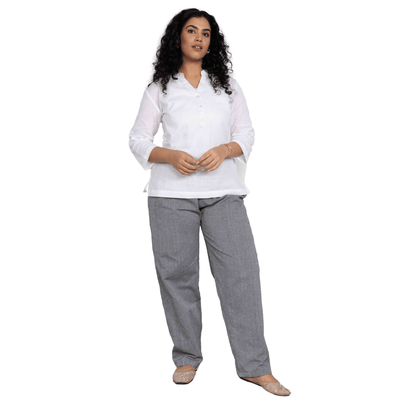 Women's Lounge Pant | Grey | Fits Waist Size 28" to 36" – Womens Pants on Brown Living™. SKU: BT01013. Img 5.