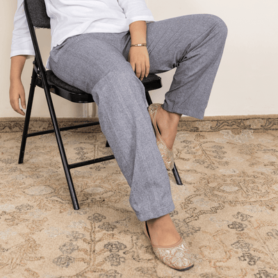 Women's Lounge Pant | Grey | Fits Waist Size 28" to 36" – Womens Pants on Brown Living™. SKU: BT01013. Img 2.