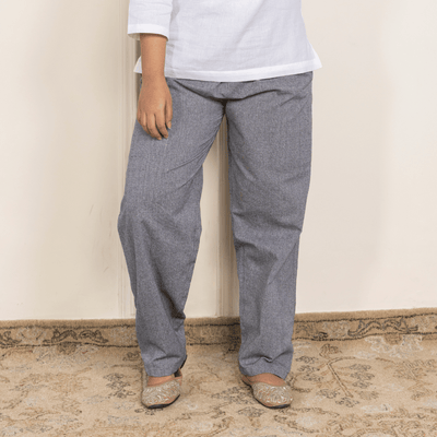 Women's Lounge Pants | Grey | Fits Waist Size 28" to 36" – Womens Pants on Brown Living™. SKU: BT01038. Img 4.