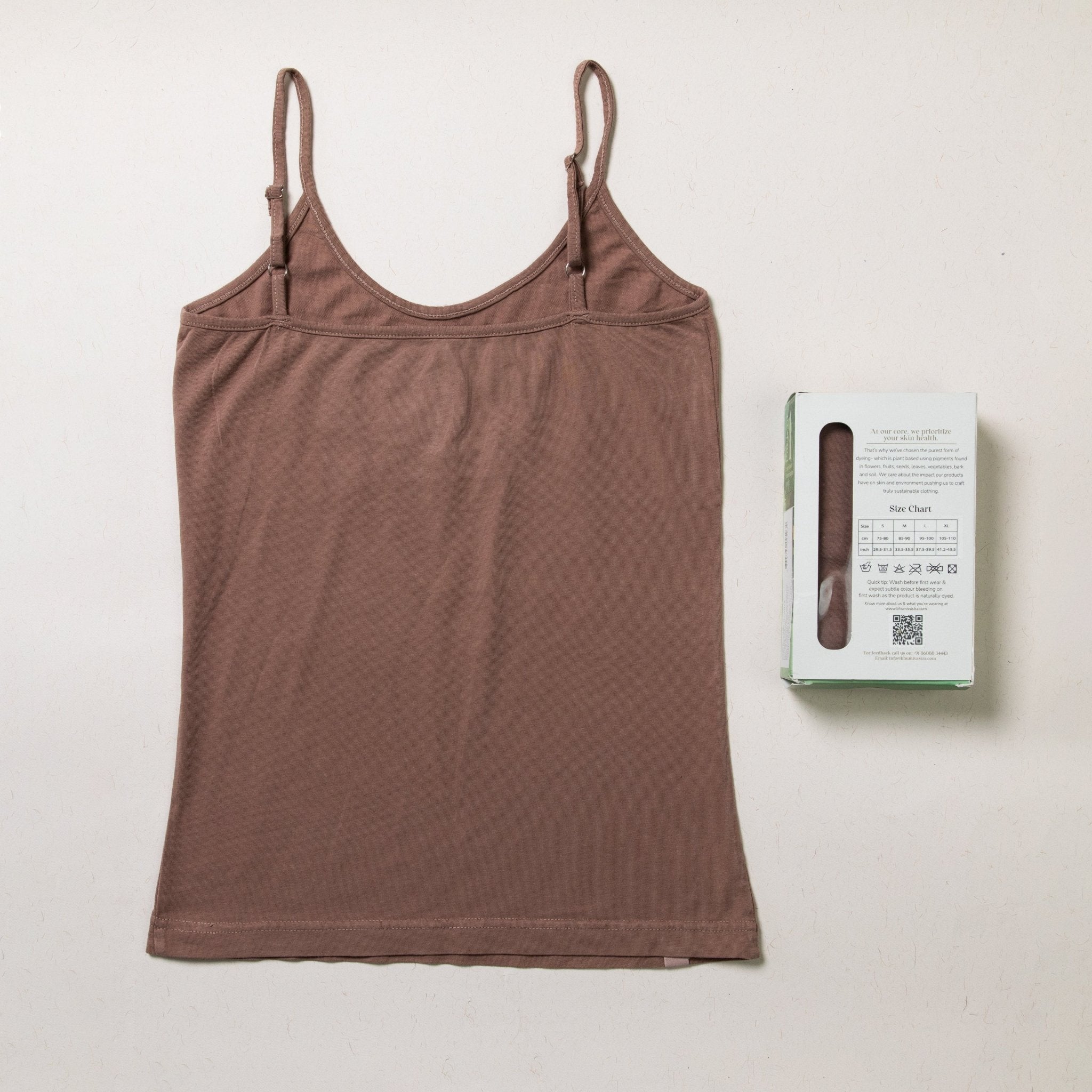 Women's Organic Camisole/Slip – Soft, Plant Dyed & Anti-Microbial