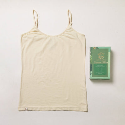 Women’s Organic Camisole/Slip – Soft, Plant Dyed & Anti - Microbial – Womens Top on Brown Living™. SKU: BVW012YS. Img 5.