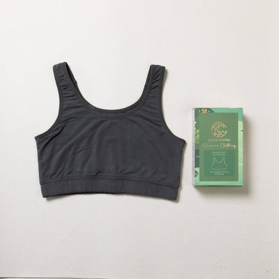Women’s Organic Sports Bra – Plant Dyed, Toxin - Free & Anti - Microbial – Womens Underwear on Brown Living™. SKU: BVW001BS. Img 8.