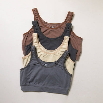 Women’s Organic Sports Bra – Plant Dyed, Toxin - Free & Anti - Microbial – Womens Underwear on Brown Living™. SKU: BVW001MGS. Img 1.