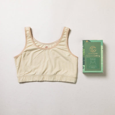 Women’s Organic Sports Bra – Plant Dyed, Toxin - Free & Anti - Microbial – Womens Underwear on Brown Living™. SKU: BVW001YS. Img 11.