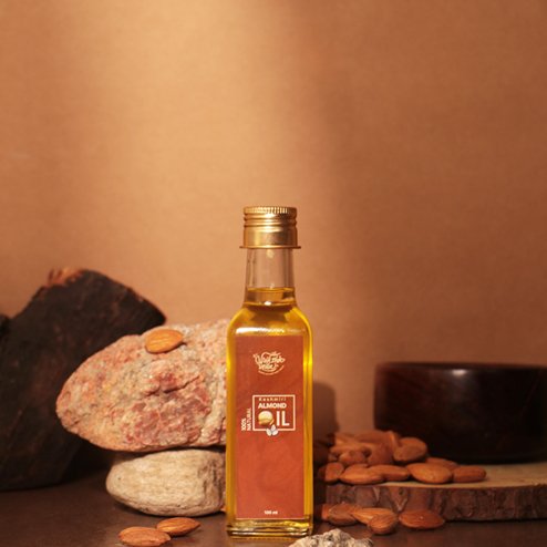 Wood Pressed Kashmiri Almond Oil | Kashmiri Badam ka Tel | Verified Sustainable by Brown Living™