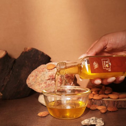 Wood Pressed Kashmiri Almond Oil | Kashmiri Badam ka Tel | Verified Sustainable by Brown Living™