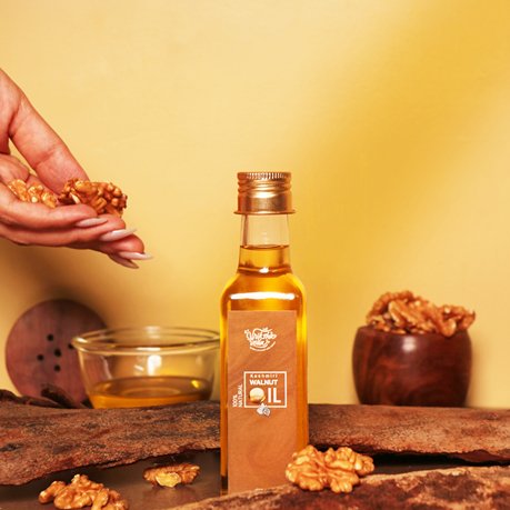 Wood Pressed Kashmiri Walnut Oil | Kashmiri Akhrot ka Tel | Verified Sustainable by Brown Living™