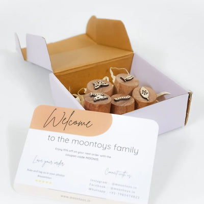 Wooden Butterfly Stamp Set – Craft Stamps for Kids & DIY Projects – Learning & Educational Toys on Brown Living™. SKU: butterflylife. Img 6.