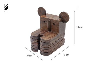 Wooden Coasters | Eco - Friendly Animal Design Table Coasters. – Coasters on Brown Living™. SKU: WCSN. Img 6.