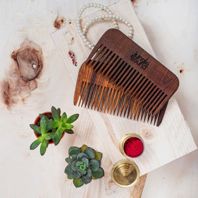 Wooden Comb | Natural Anti Static Hair Comb – Hair Comb on Brown Living™. SKU: H0002. Img 3.