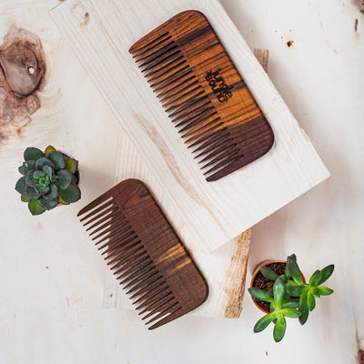 Wooden Comb | Natural Anti Static Hair Comb – Hair Comb on Brown Living™. SKU: H0002. Img 1.
