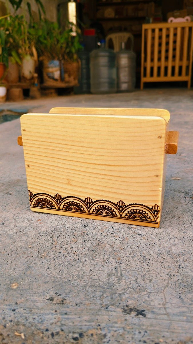 Wooden Cutlery Holder | Natural Kitchen Organiser – Kitchen Organizers on Brown Living™. SKU: Cutleryholder02. Img 2.