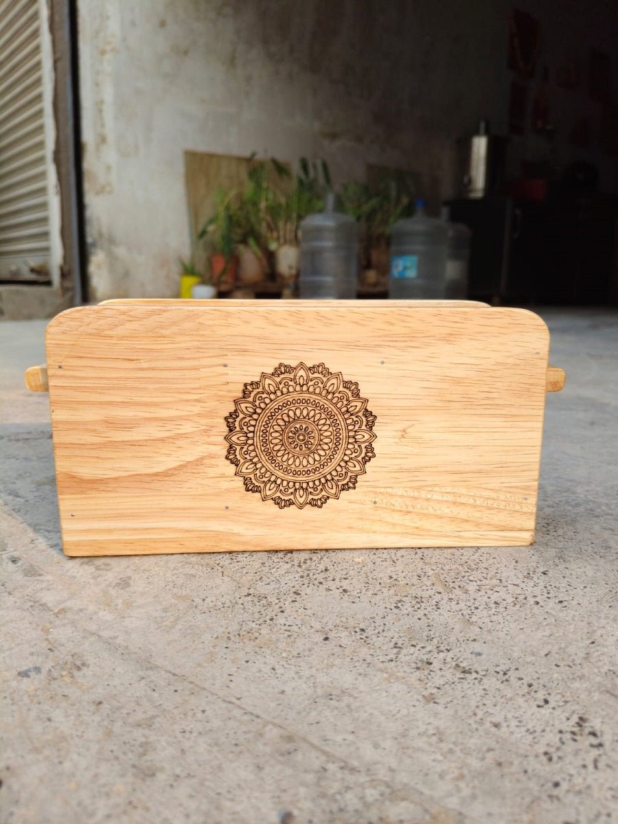 Wooden Cutlery Holder with Three Compartments – Organize Your Kitchen – Kitchen Organizers on Brown Living™. SKU: Cutleryholder03. Img 5.