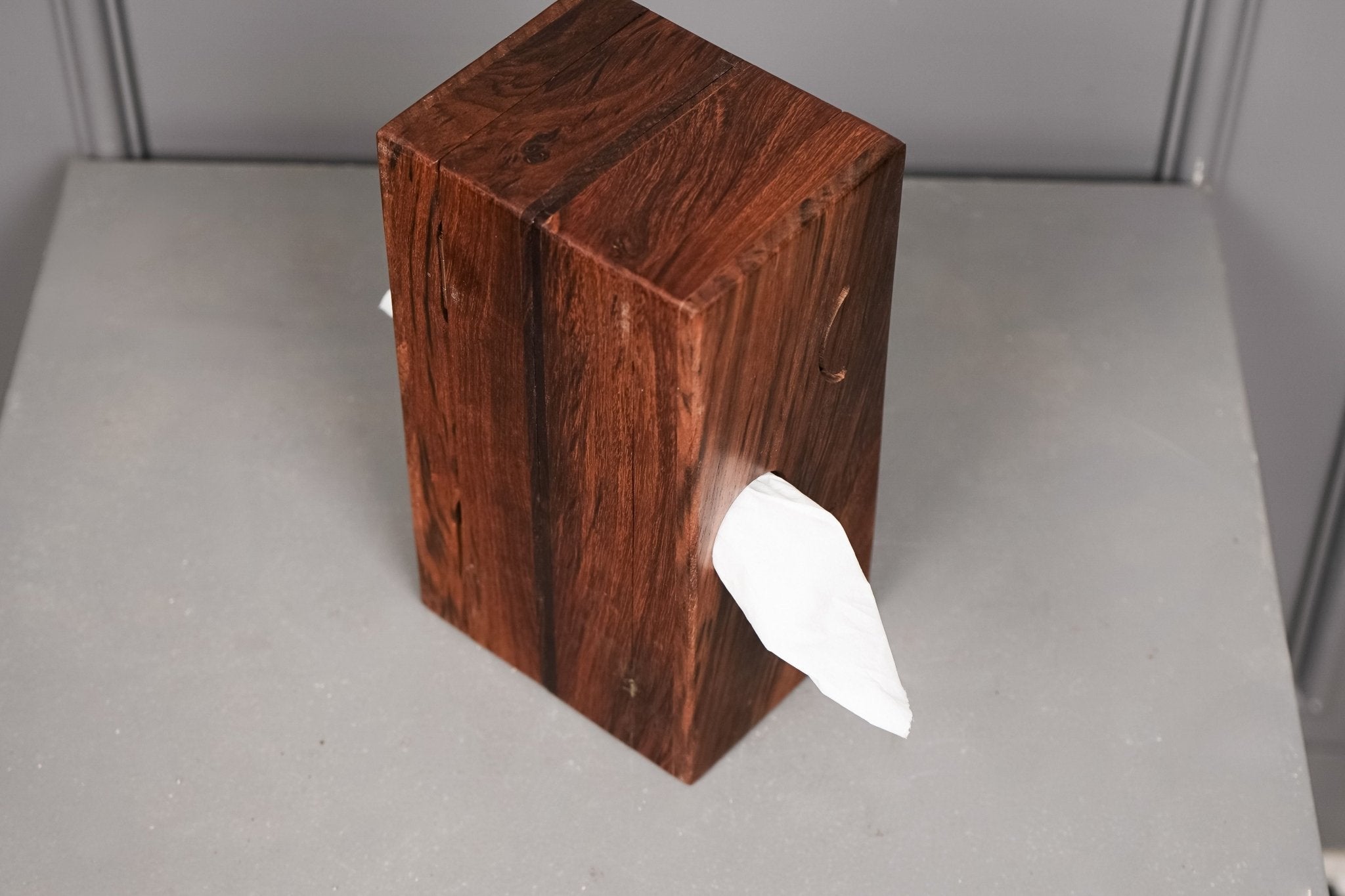 Wooden Double Side Tissue Box Holder | Eco - Friendly Dual Opening Box – Home Décor on Brown Living™. SKU: DSTB. Img 2.