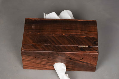 Wooden Double Side Tissue Box Holder | Eco - Friendly Dual Opening Box – Home Décor on Brown Living™. SKU: DSTB. Img 3.