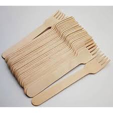 Wooden Fork - 10,000 pcs | Eco - Friendly Disposable Cutlery – Cutlery on Brown Living™. SKU: CLEC-56. Img 2.