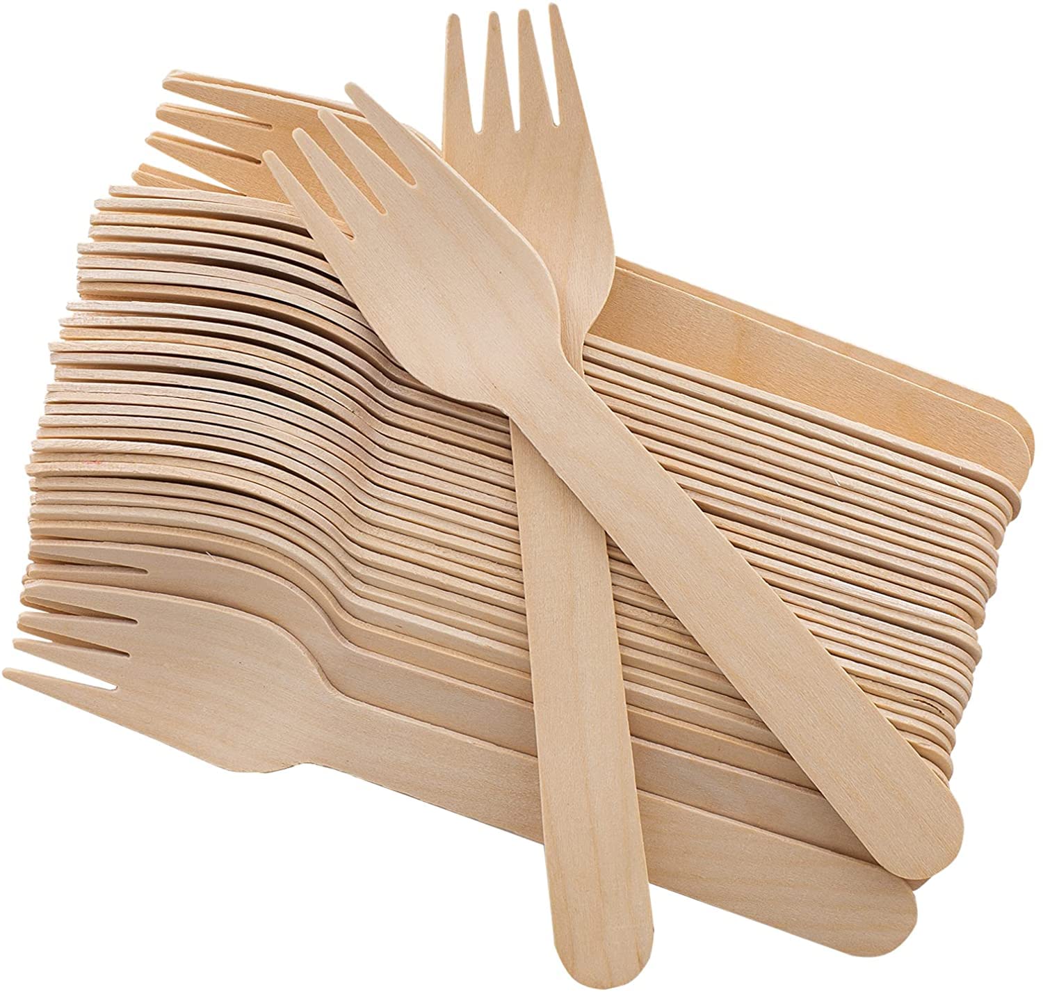 Wooden Fork - 10,000 pcs | Eco - Friendly Disposable Cutlery – Cutlery on Brown Living™. SKU: CLEC-56. Img 1.