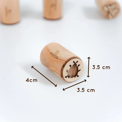 Wooden Insect Stamp Set – Eco - Friendly Montessori Toy for Toddlers – Learning & Educational Toys on Brown Living™. SKU: instectstmp. Img 4.