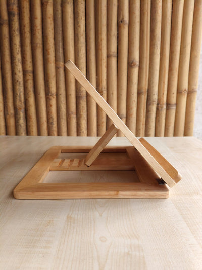 Wooden Laptop Stand – Ergonomic, Portable & Eco - Friendly – Desk Accessories on Brown Living™. SKU: LS002. Img 3.