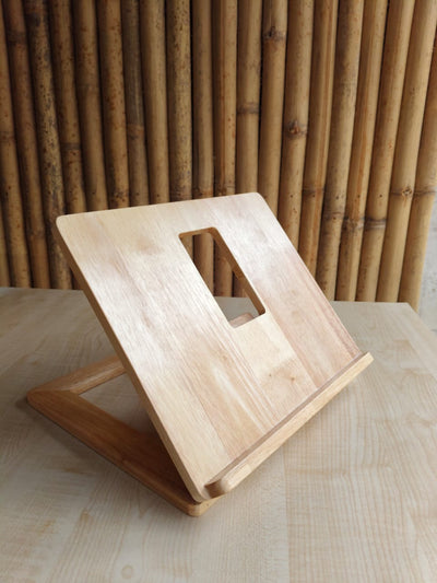 Wooden Laptop Stand – Ergonomic, Portable & Eco - Friendly – Desk Accessories on Brown Living™. SKU: LS002. Img 5.