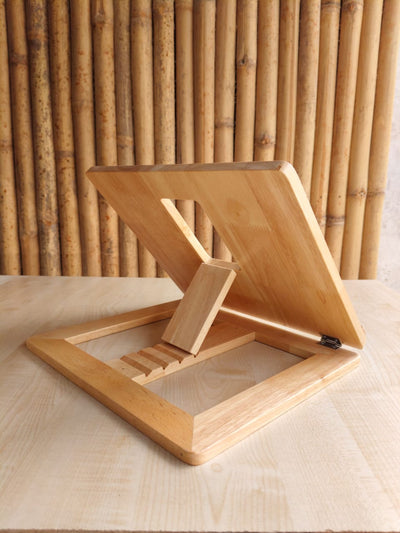 Wooden Laptop Stand – Ergonomic, Portable & Eco - Friendly – Desk Accessories on Brown Living™. SKU: LS002. Img 4.