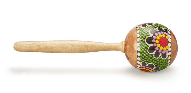 Wooden Maracas Shaker Painted | Verified Sustainable by Brown Living™