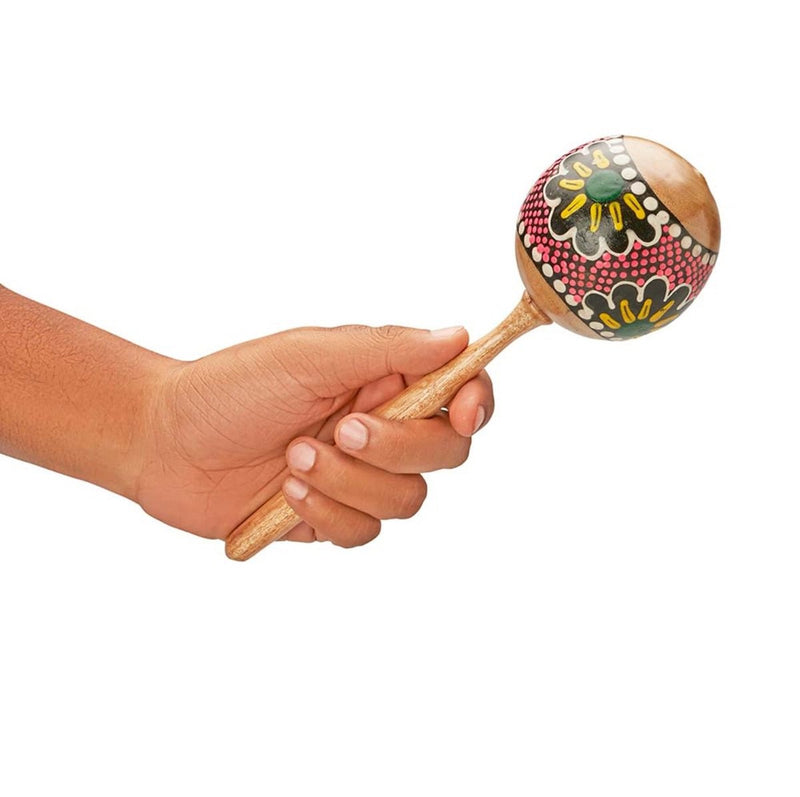 Wooden Maracas Shaker Painted | Verified Sustainable by Brown Living™