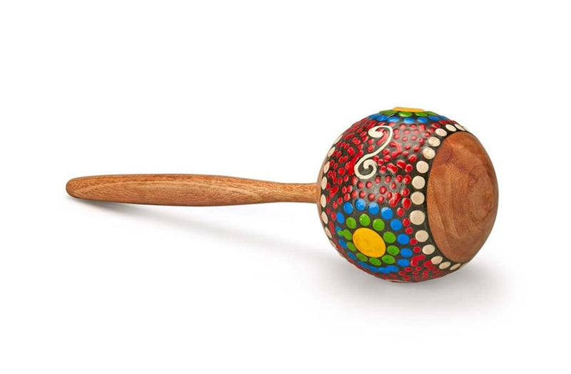 Wooden Maracas Shaker Painted | Verified Sustainable by Brown Living™