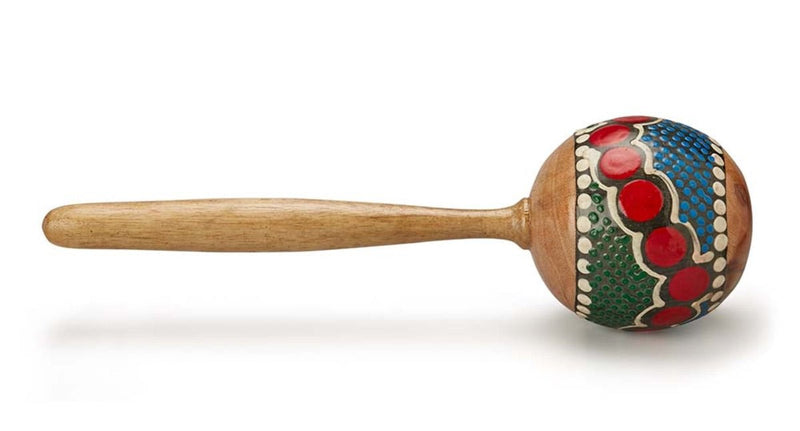 Wooden Maracas Shaker Painted | Verified Sustainable by Brown Living™