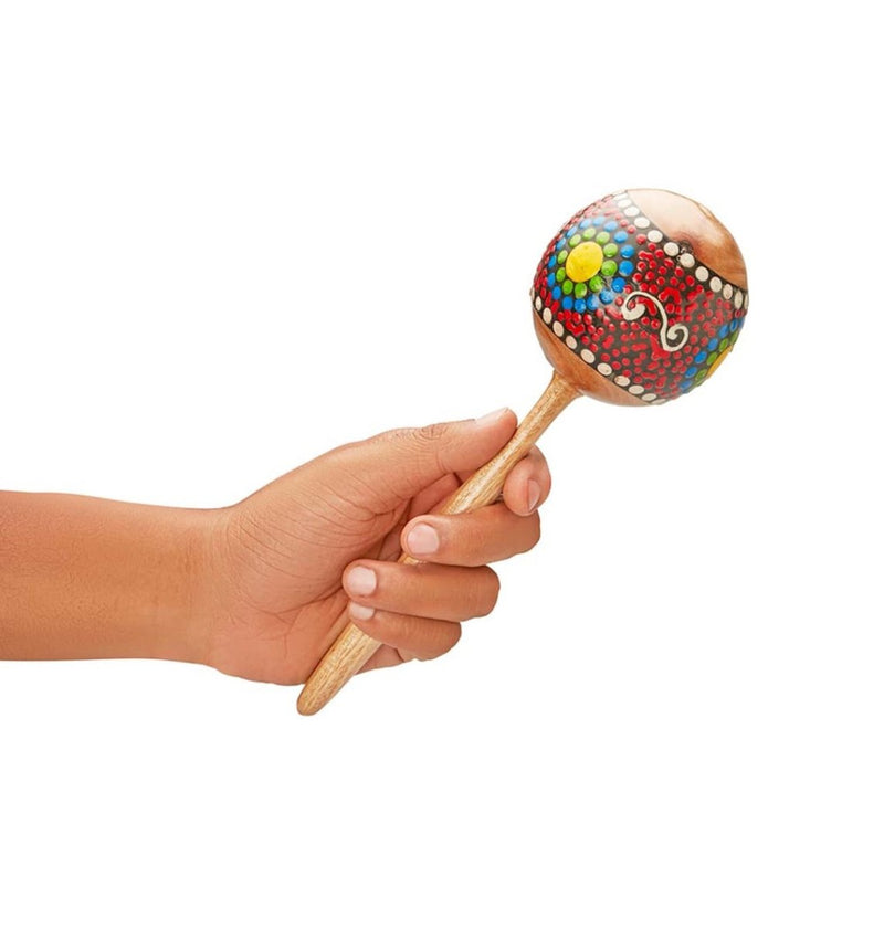 Wooden Maracas Shaker Painted | Verified Sustainable by Brown Living™