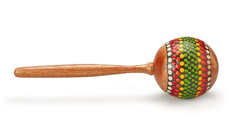 Wooden Maracas Shaker Painted | Verified Sustainable by Brown Living™