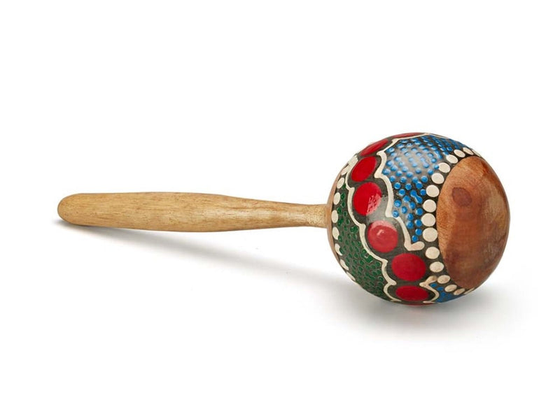 Wooden Maracas Shaker Painted | Verified Sustainable by Brown Living™