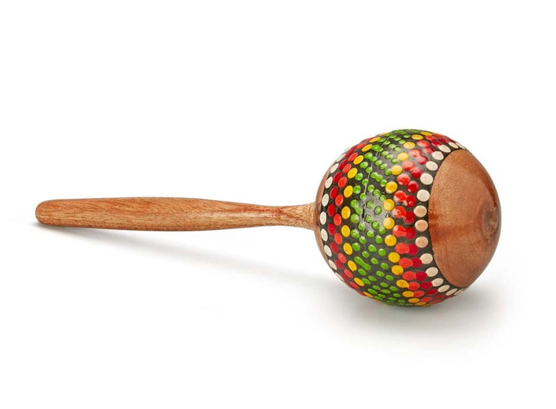 Wooden Maracas Shaker Painted | Verified Sustainable by Brown Living™