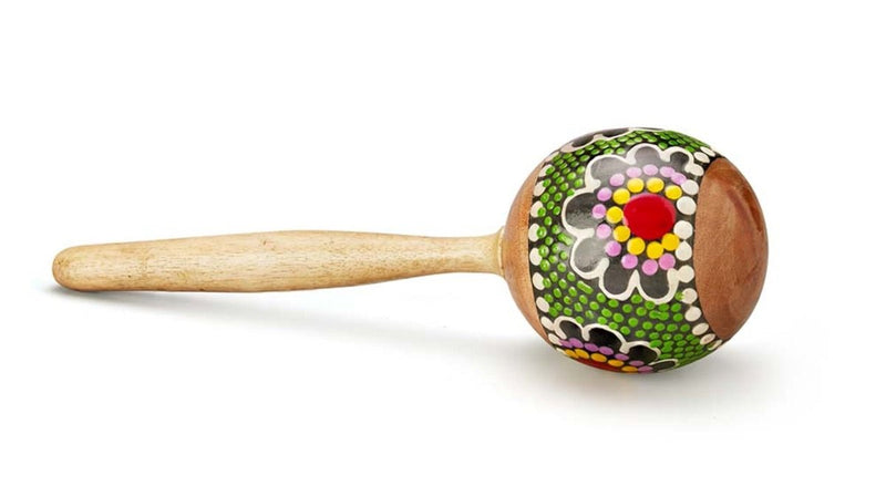 Wooden Maracas Shaker Painted | Verified Sustainable by Brown Living™