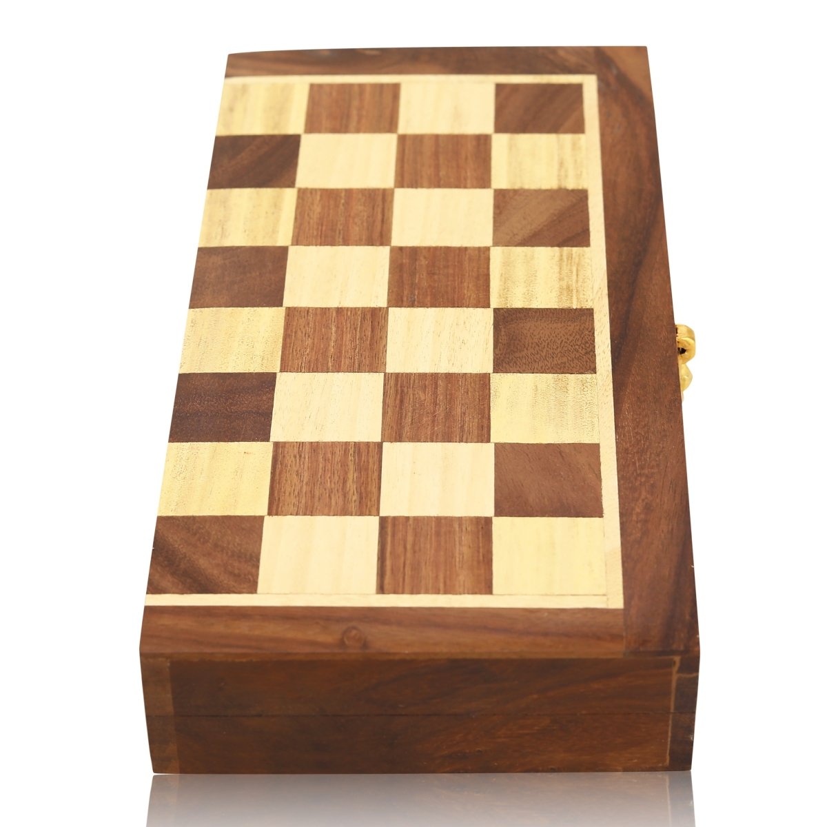 Wooden Non Magnetic Chess Set and foldable 10 inch chess game. – Learning & Educational Toys by Craft Cooper available on Brown Living™. . SKU: 1041 - CC. Img 4.