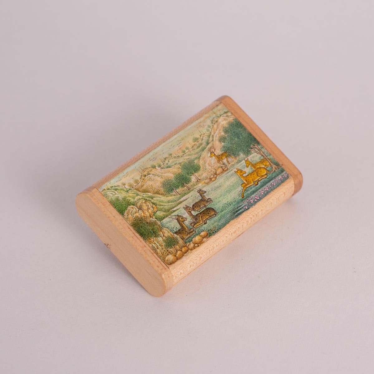 Wooden Pen drive Box Set with Hand Painted Miniature Art – Tech Accessories on Brown Living™. SKU: PN13024. Img 8.