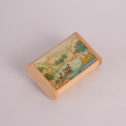 Wooden Pen drive Box Set with Hand Painted Miniature Art – Tech Accessories on Brown Living™. SKU: PN13024. Img 8.