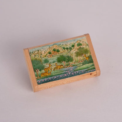 Wooden Pen drive Box Set with Hand Painted Miniature Art – Tech Accessories on Brown Living™. SKU: PN13024. Img 4.