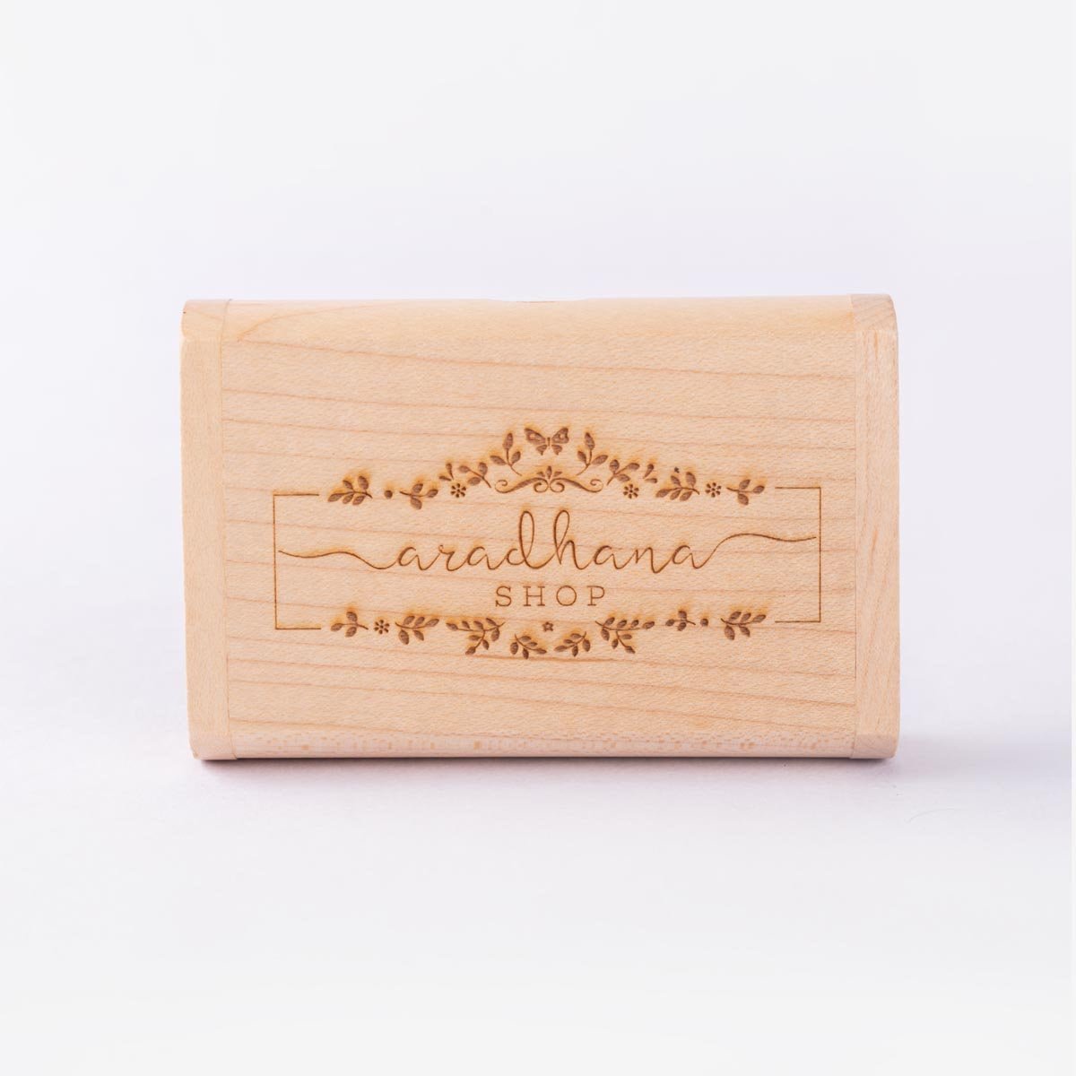 Wooden Pen drive Box Set with Hand Painted Miniature Art – Tech Accessories on Brown Living™. SKU: PN13024. Img 7.