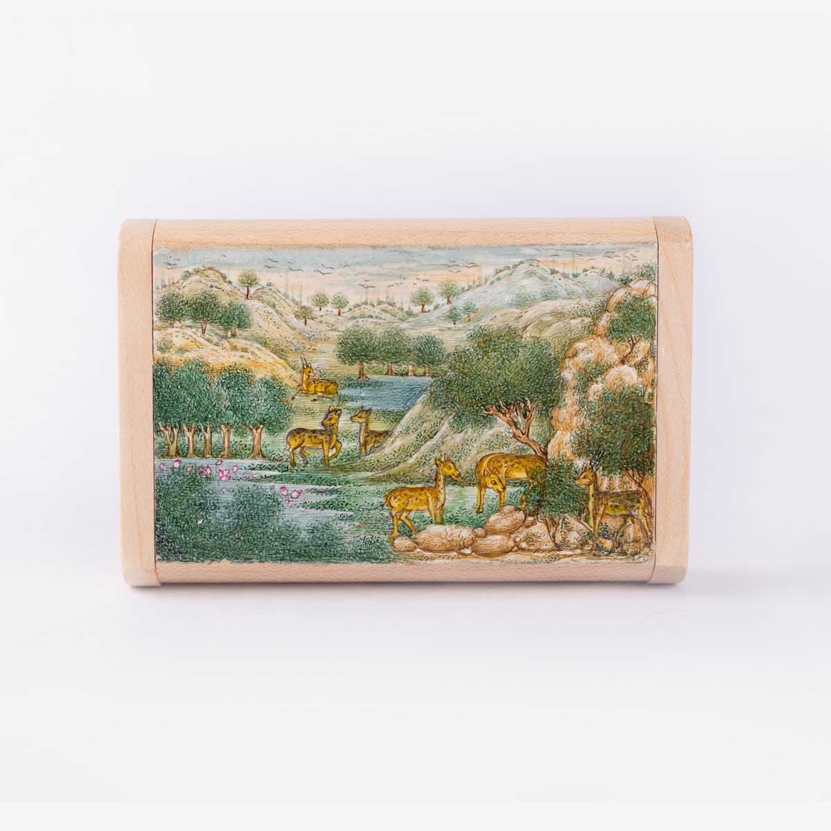 Wooden Pen drive Box Set with Hand Painted Miniature Art – Tech Accessories on Brown Living™. SKU: PN13027. Img 14.