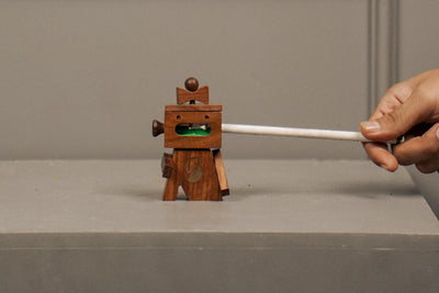 Wooden Pencil Sharpener | Eco Friendly Stationery Tool – Stationary on Brown Living™. SKU: FMS. Img 2.