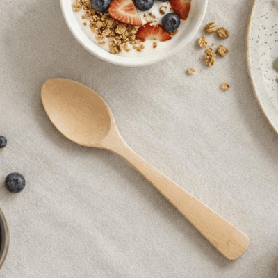 Wooden Roman Spoon | Reusable Travel-Friendly Cutlery – Cutlery on Brown Living™. SKU: ORKO-25-WRSn. Img 1.